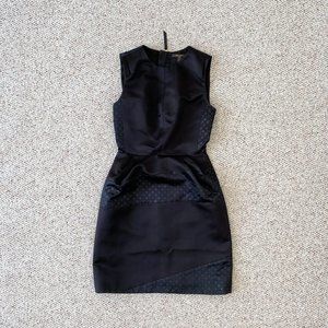 LOUIS VUITTON Size 34 Black Silk Pockets Dress